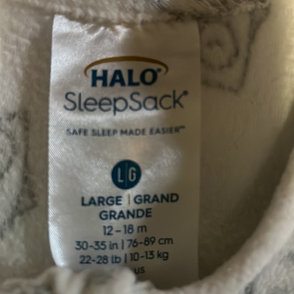 Halo Fleece Sleepsack. Large. 12-18M - Picture 2 of 3